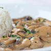 Puten Champignon Ragout mit Reis